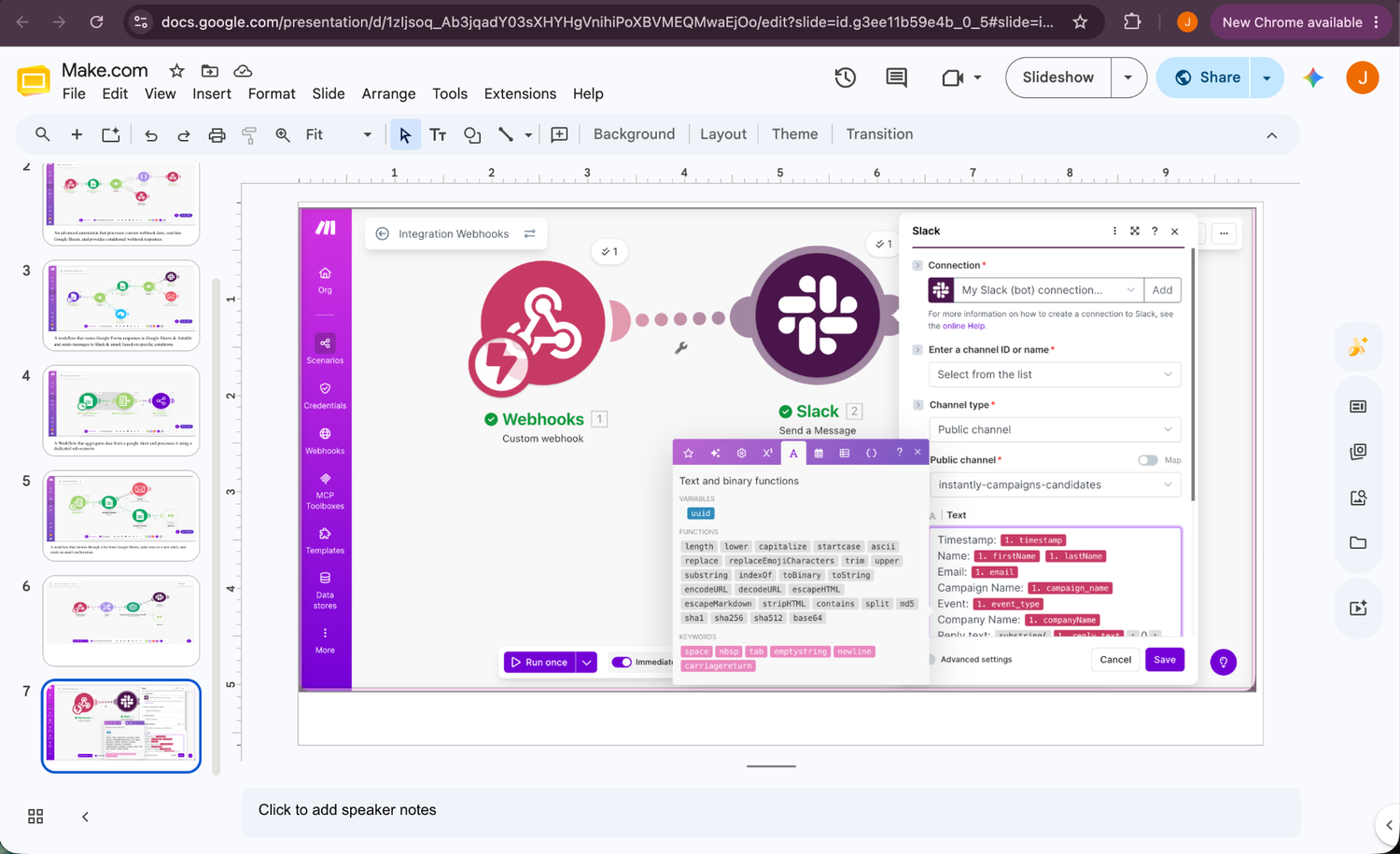 Instantly to Slack notification system